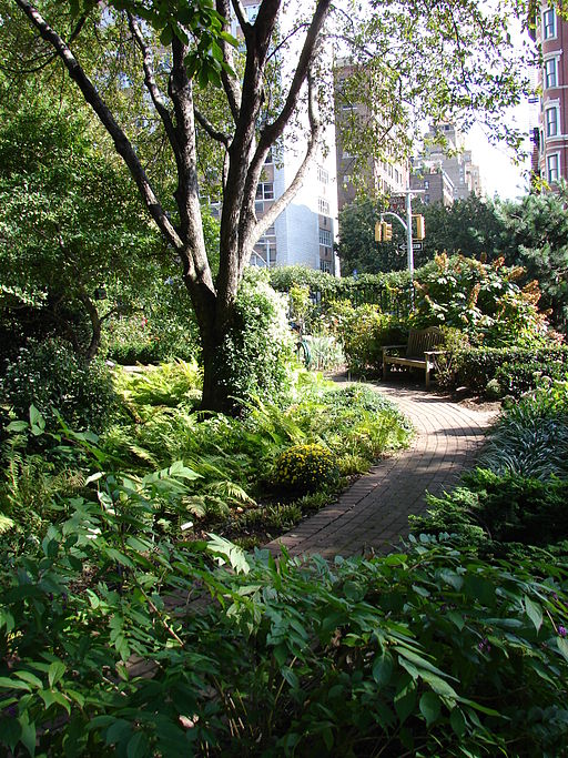 Le Jefferson Market Garden, jardin communautaire de l'arrondissement deManhattan à New York
